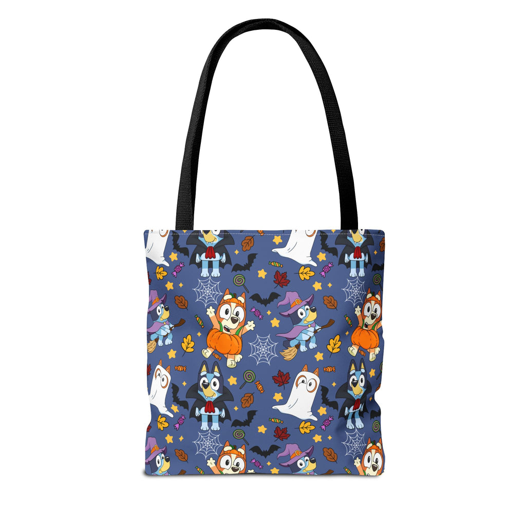 Blue Dog and Fam Trick or Treat Tote Bag