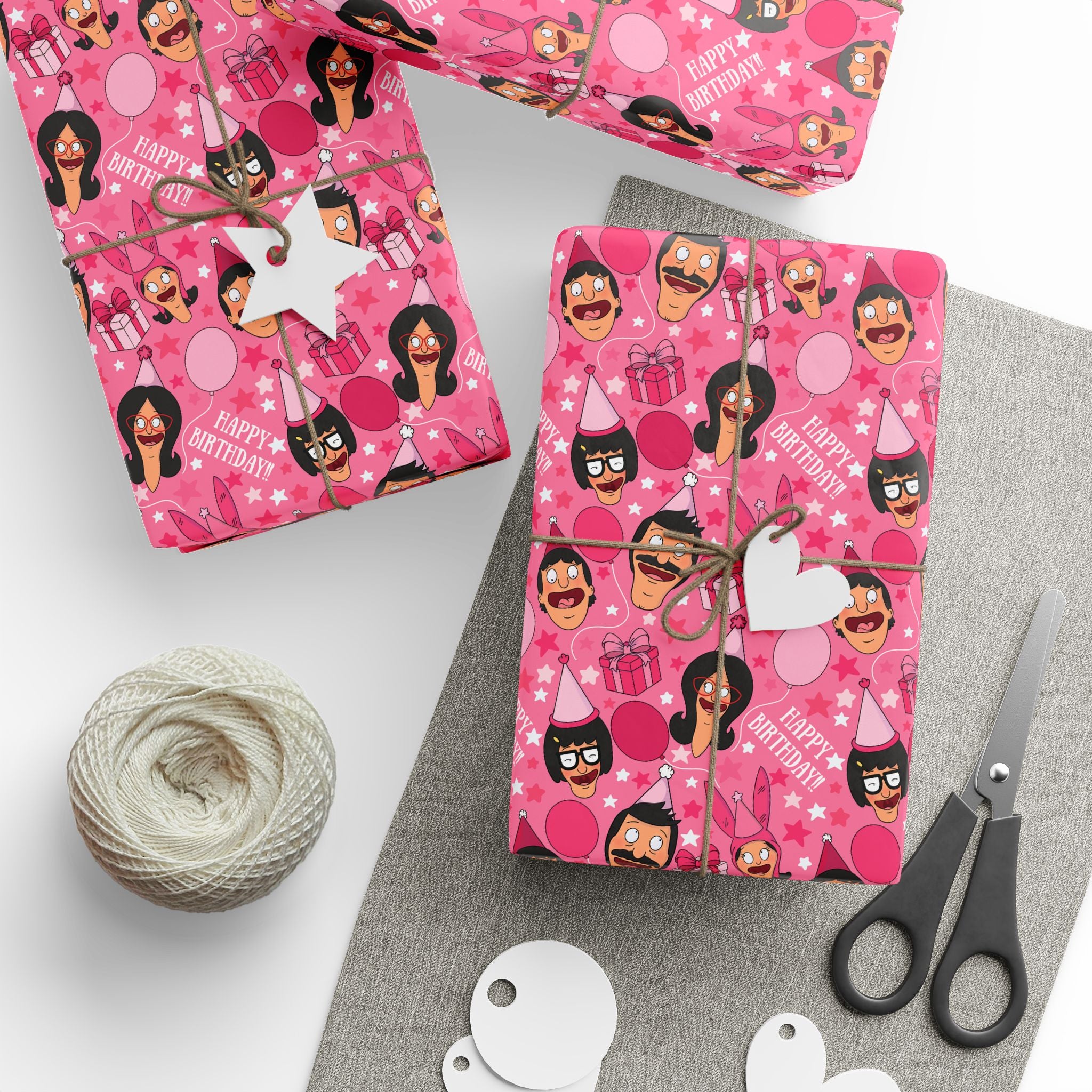 The Belcher's Birthday Gift Wrap-Pink Edition