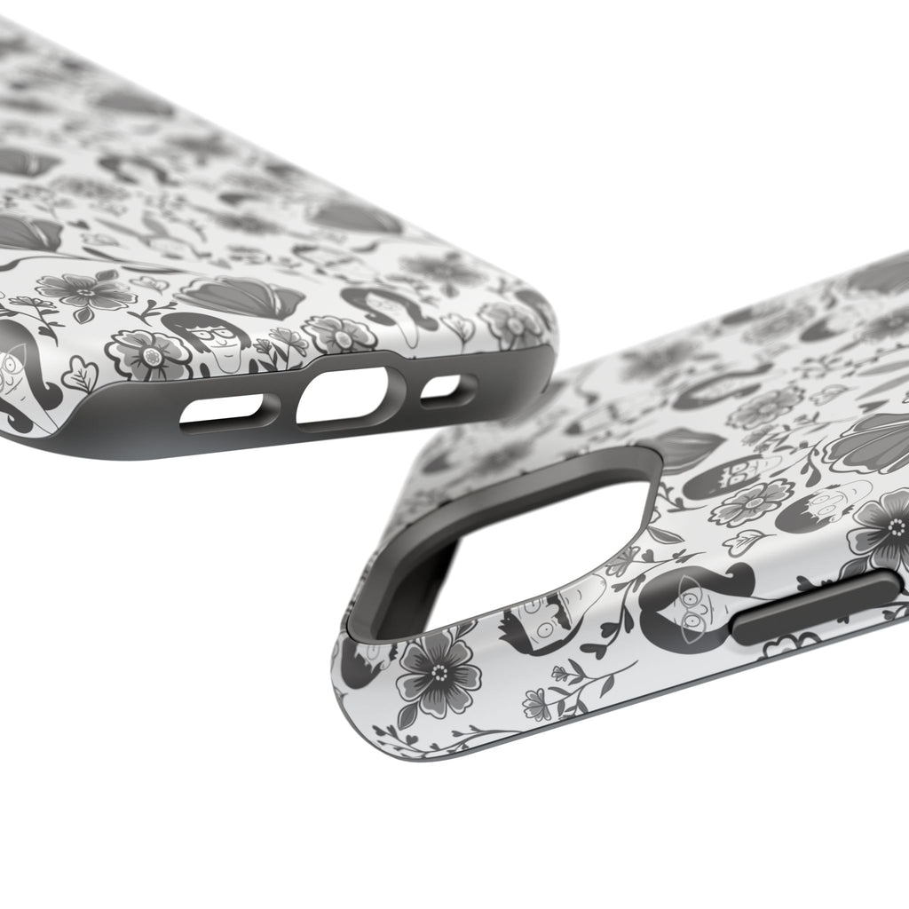 Belcher's Fine China iPhone Case V1 Monochrome – Magnetic Impact-Resistant