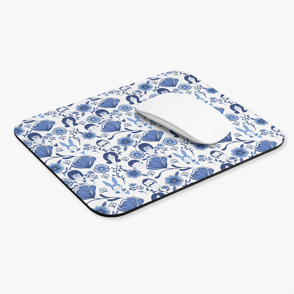 Bob's Burgers Fine China Inspired Charming Floral Mouse Pad
