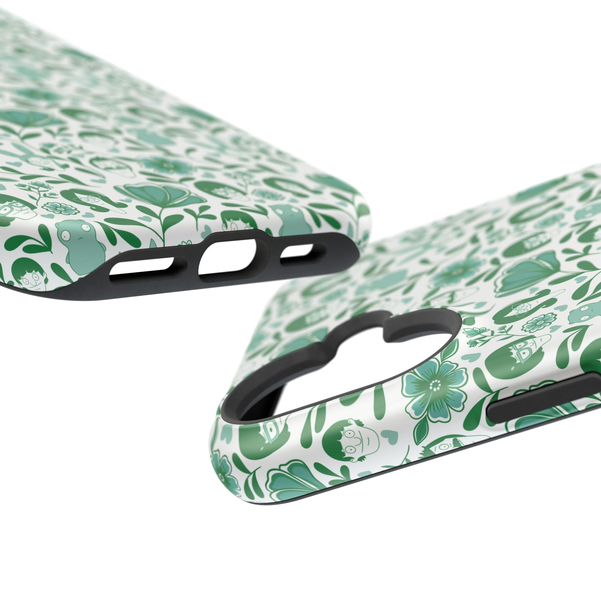 Belcher's Fine China iPhone Case V1 Green – Magnetic Impact-Resistant