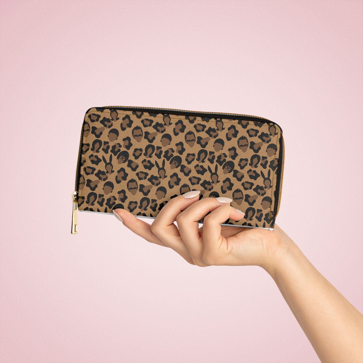 Belchers Leopard Print Zipper Wallet