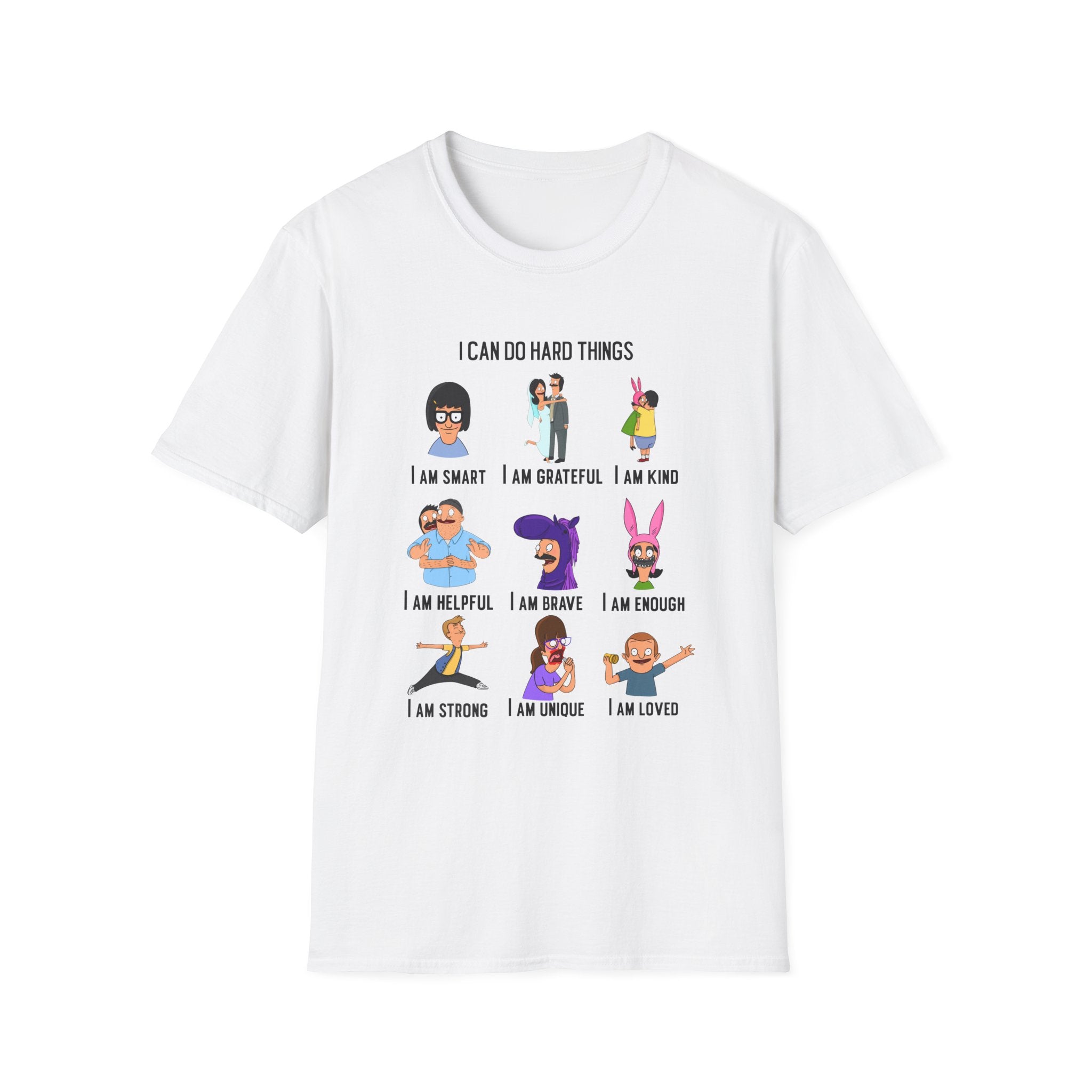 Bob's Burgers Inspired I Can Do Hard Things Unisex Softstyle T-Shirt