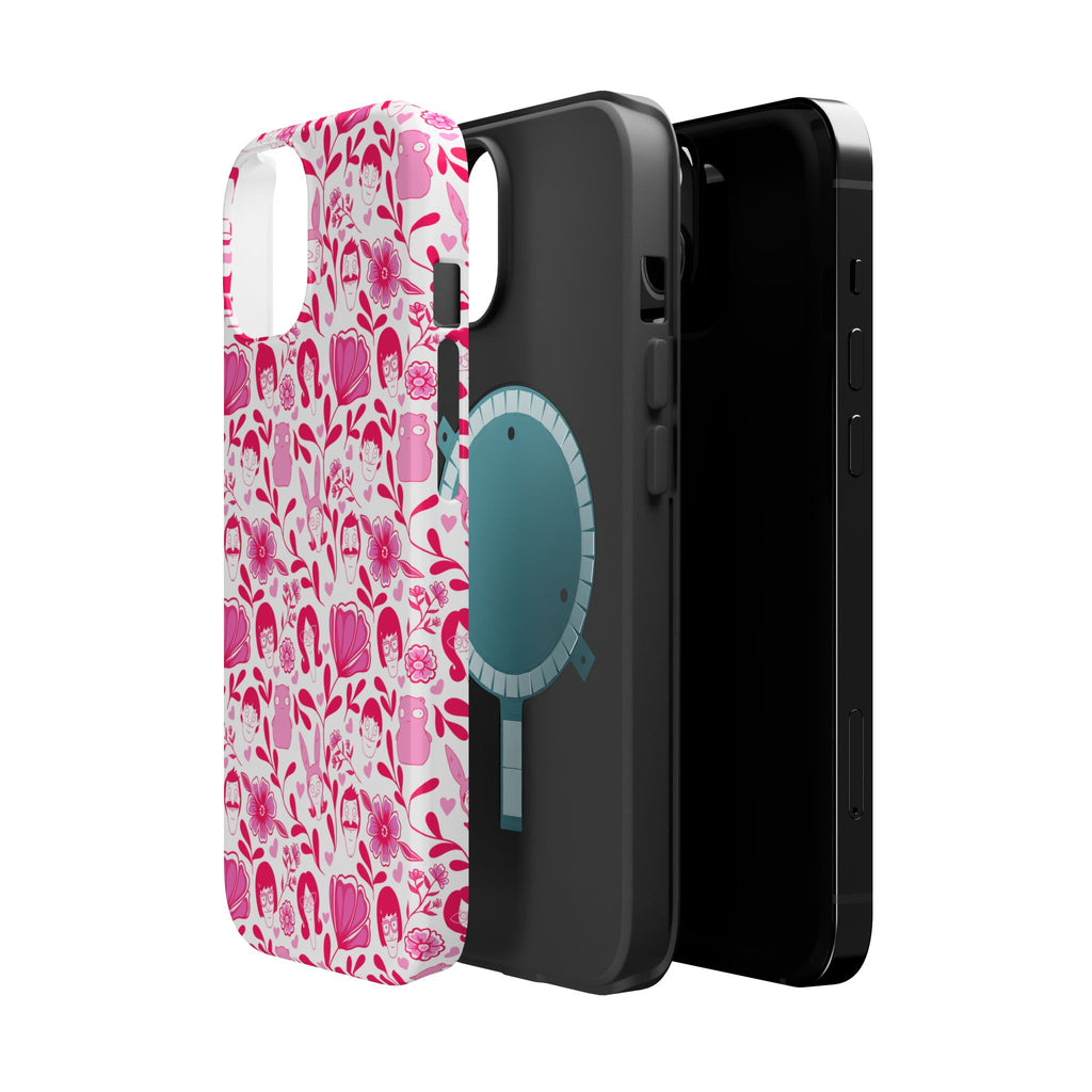 Belcher's Fine China iPhone Case V1 Pink – Magnetic Impact-Resistant