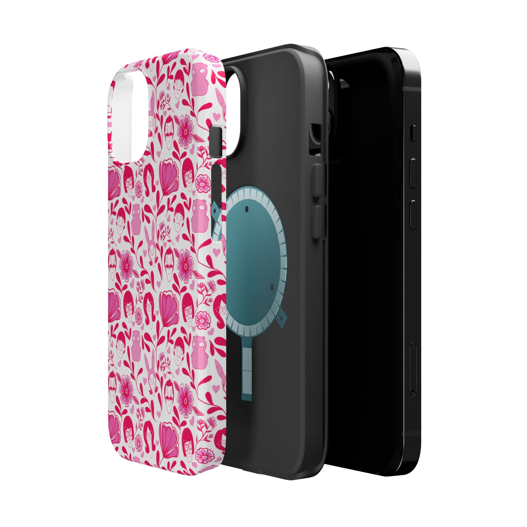 Belcher's Fine China iPhone Case V1 Pink – Magnetic Impact-Resistant