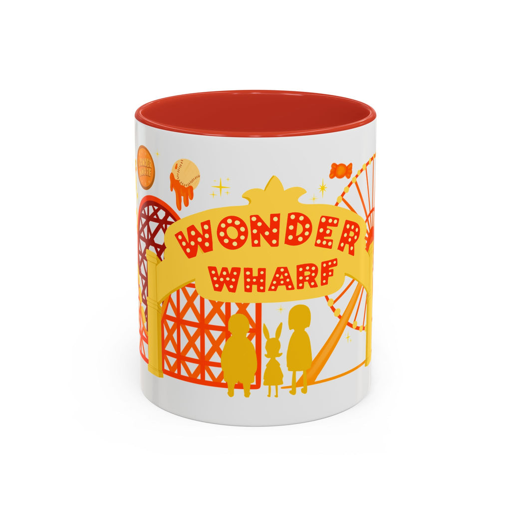 Wonder Wharf Accent Coffee Mug (11, 15oz) (RED VERSION)