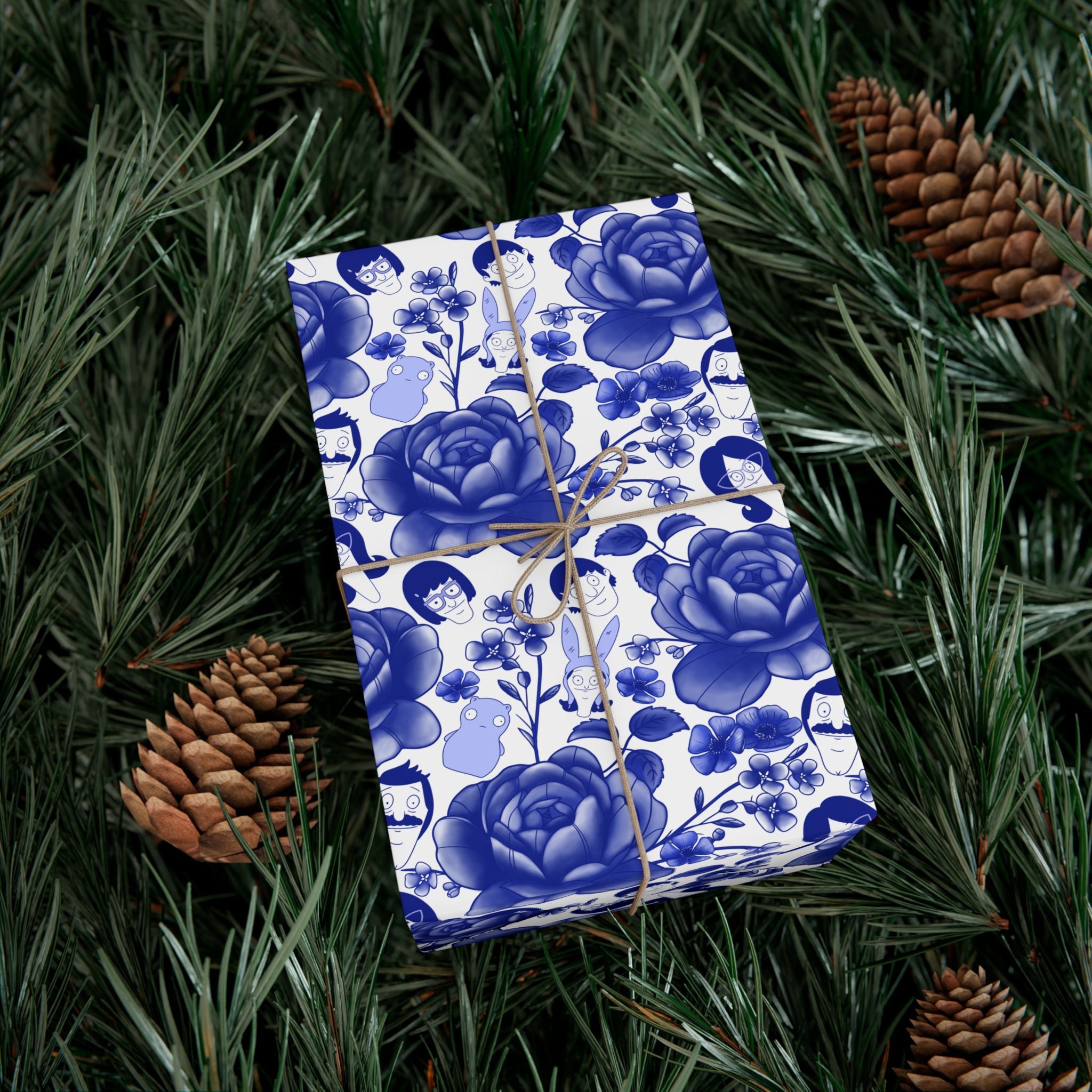 Belcher's Floral Fine China Wrapping Paper
