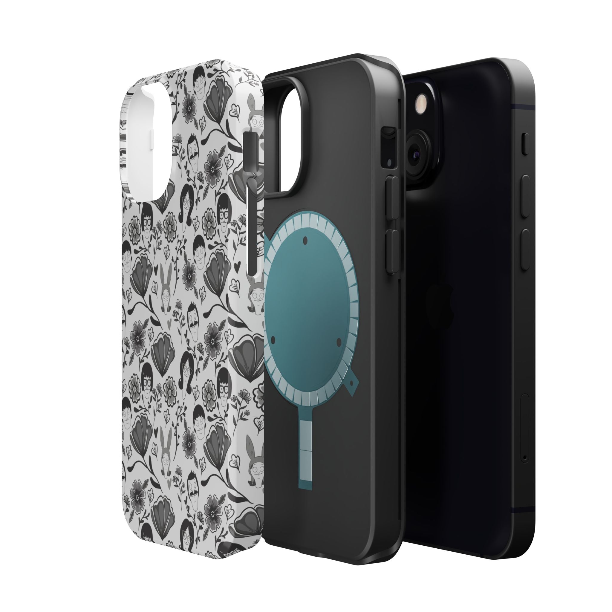 Belcher's Fine China iPhone Case V1 Monochrome – Magnetic Impact-Resistant