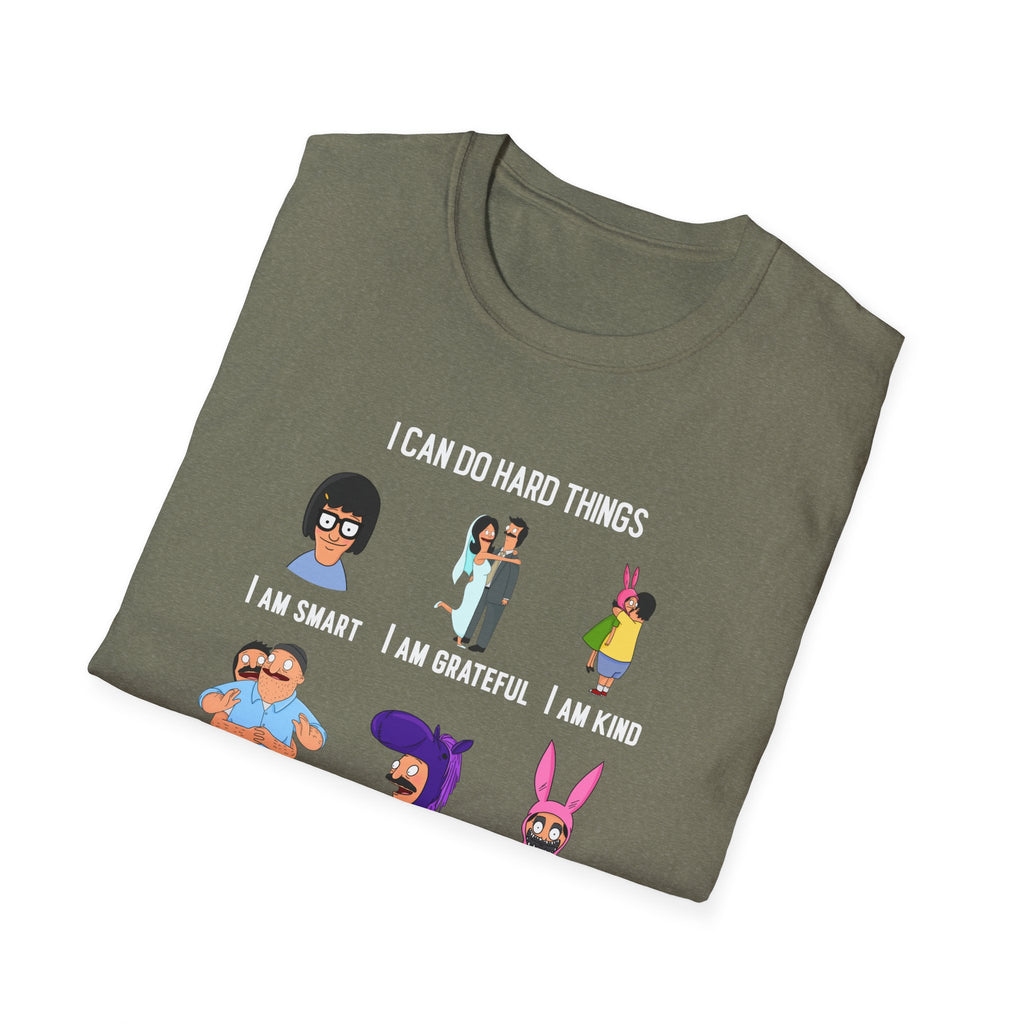 Bob's Burgers Inspired I Can Do Hard Things Unisex Softstyle T-Shirt