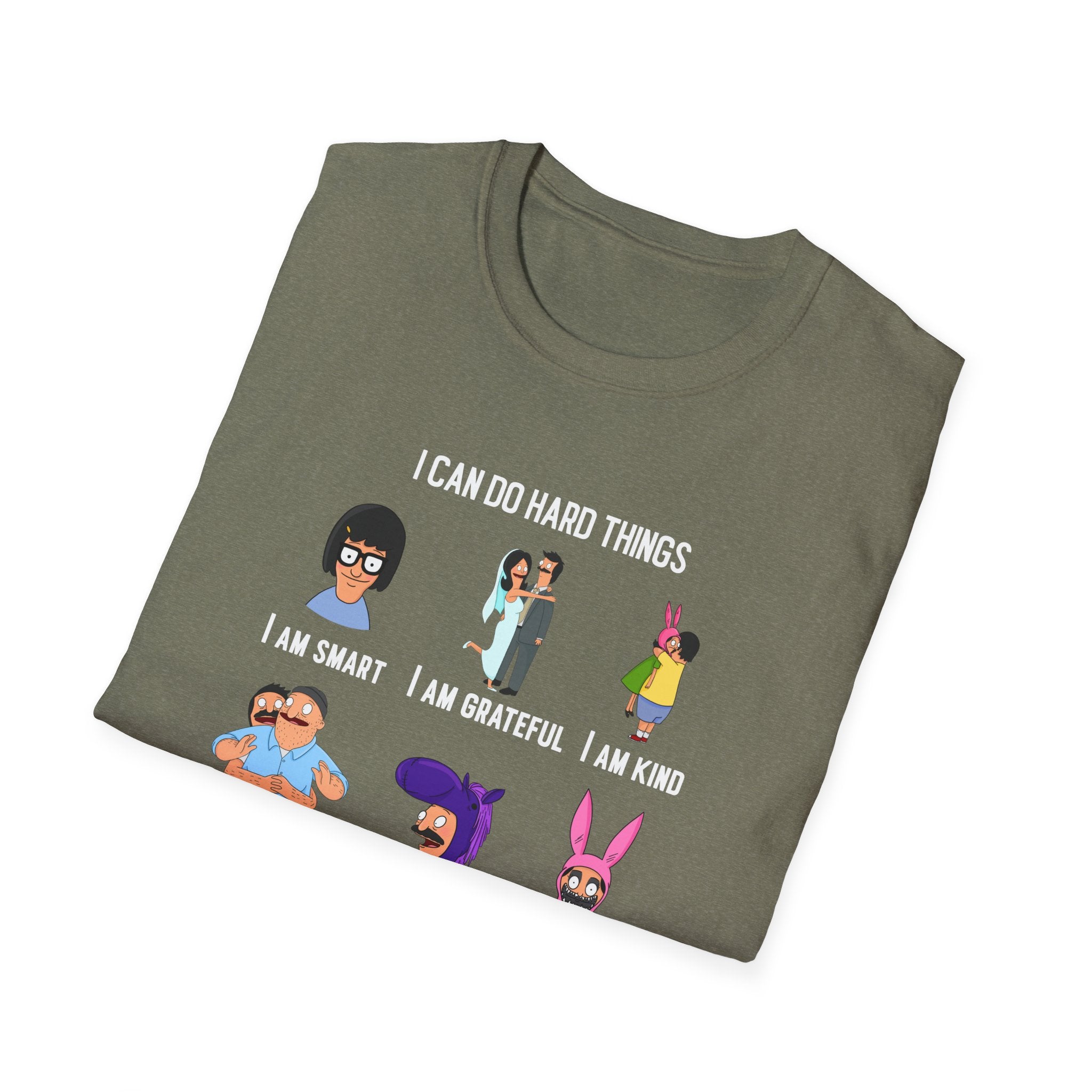 Bob's Burgers Inspired I Can Do Hard Things Unisex Softstyle T-Shirt