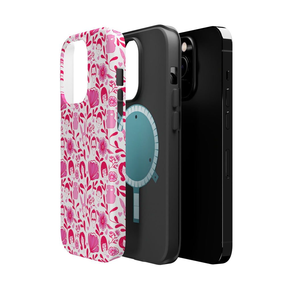 Belcher's Fine China iPhone Case V1 Pink – Magnetic Impact-Resistant