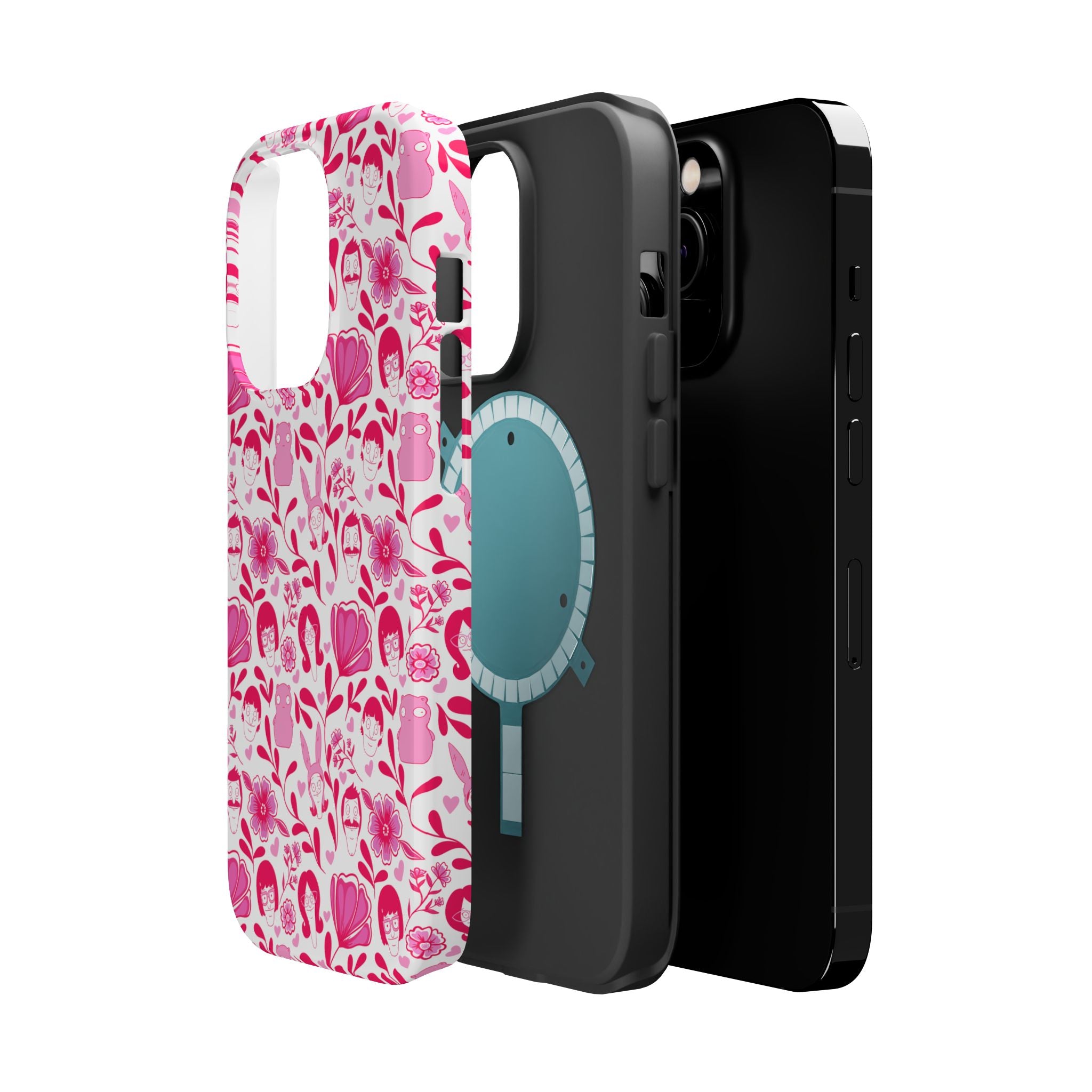 Belcher's Fine China iPhone Case V1 Pink – Magnetic Impact-Resistant
