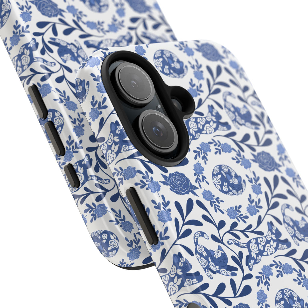 Kitty Fine China Tough Phone Case (iPhone, Samsung) Not MagSafe!