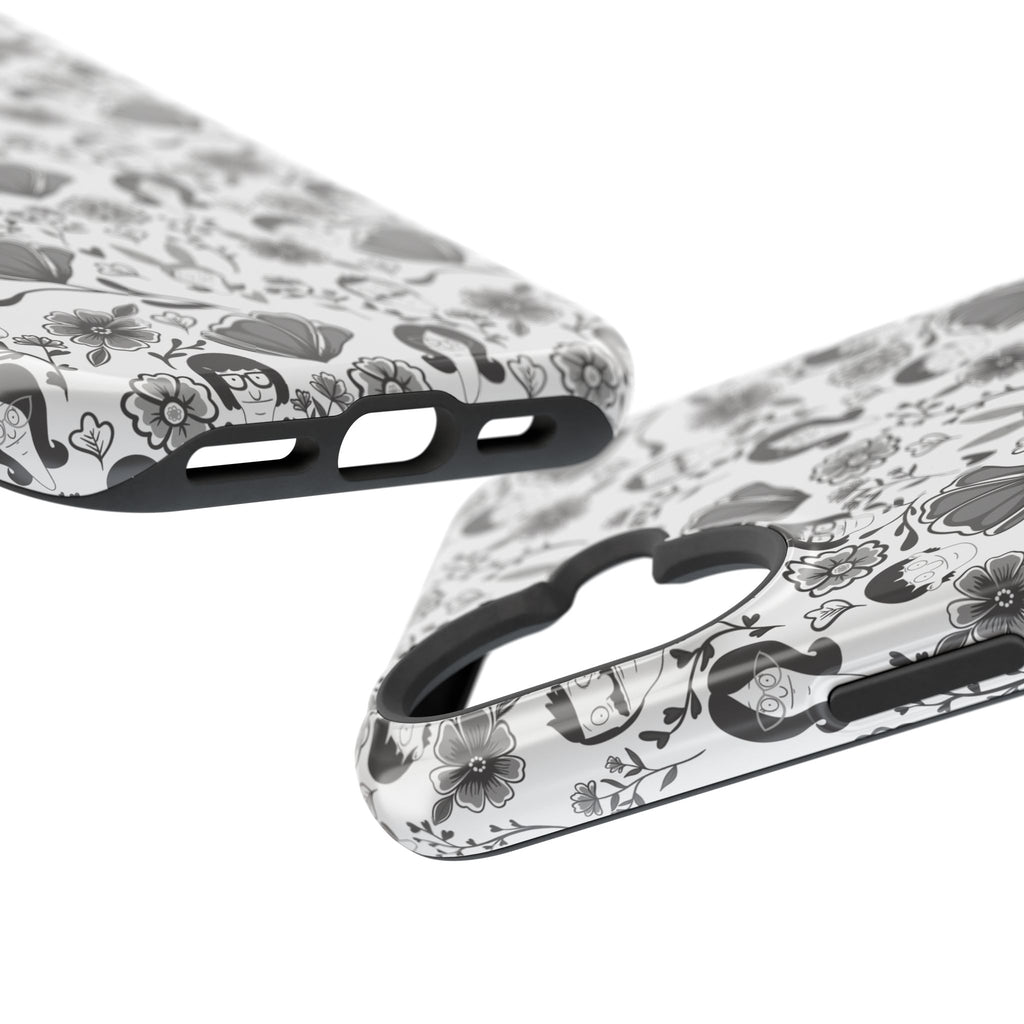 Belcher's Fine China iPhone Case V1 Monochrome – Magnetic Impact-Resistant