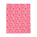 Copy of Bob's Burgers Inspired Valentine's Velveteen Plush Blanket-Pink