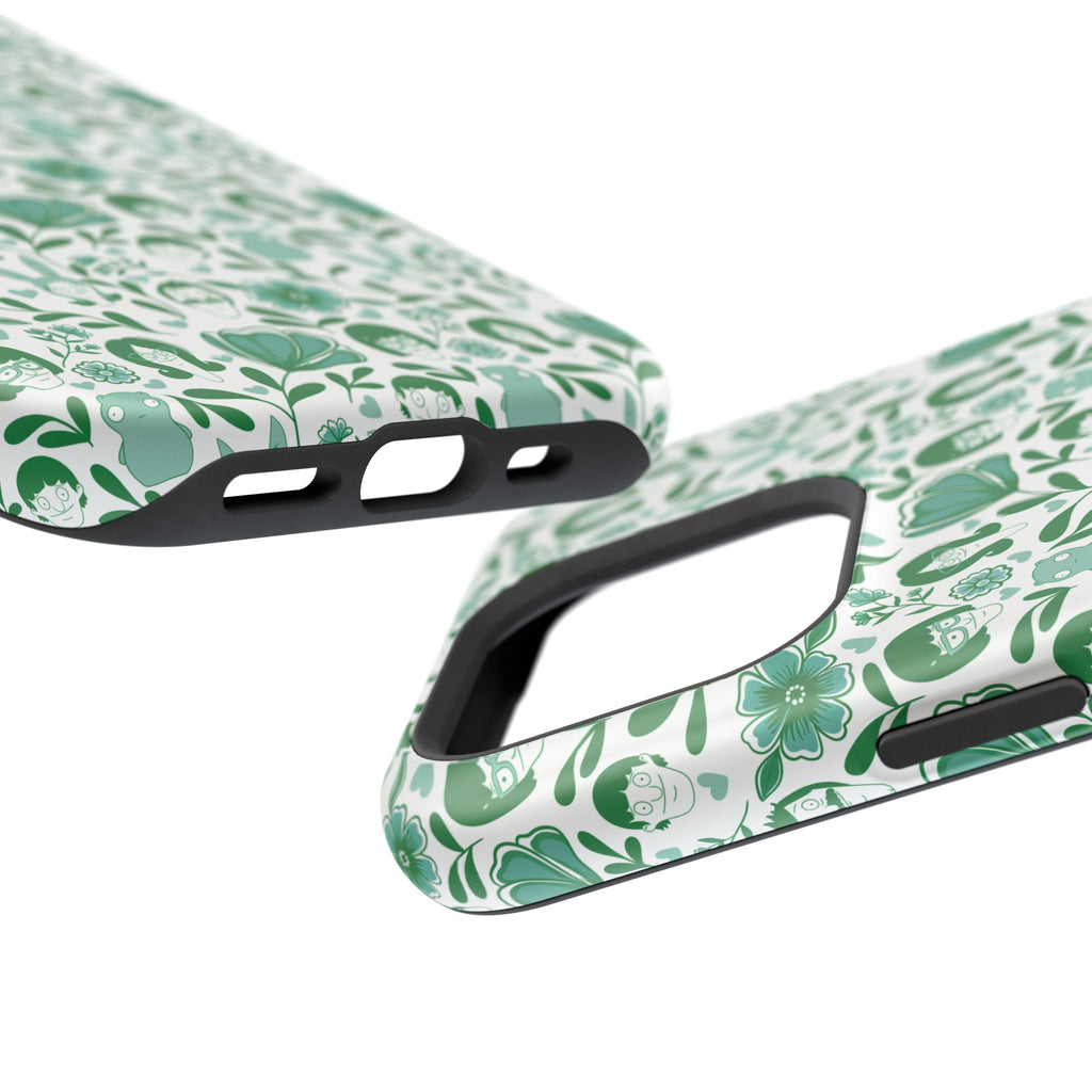 Belcher's Fine China iPhone Case V1 Green – Magnetic Impact-Resistant