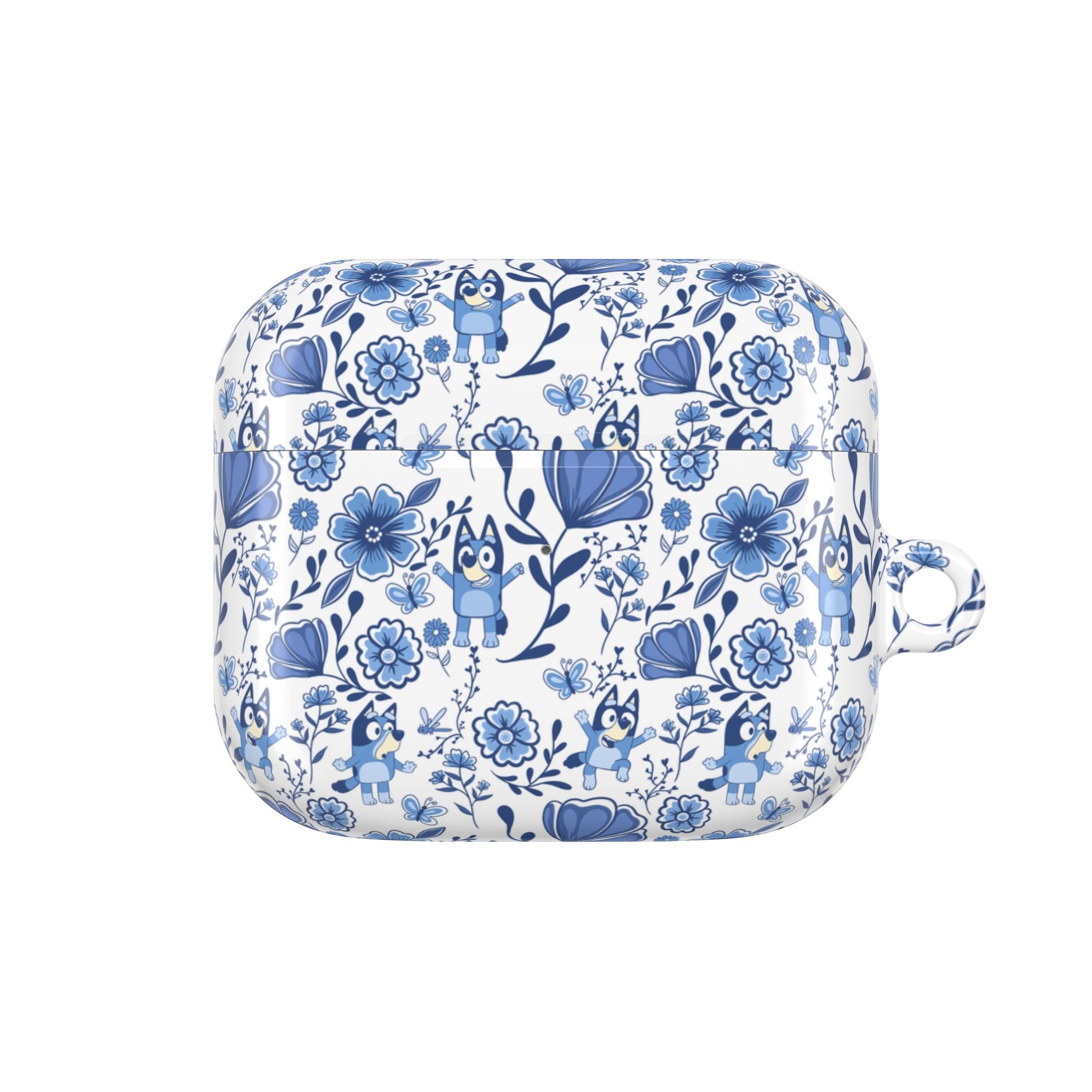 Blue Heeler Dog Charming Floral AirPod Case