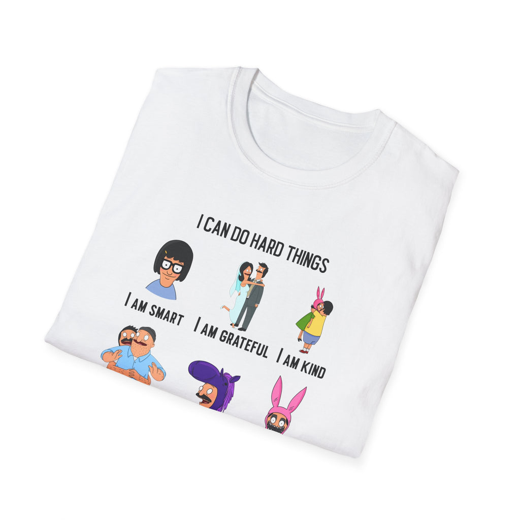 Bob's Burgers Inspired I Can Do Hard Things Unisex Softstyle T-Shirt