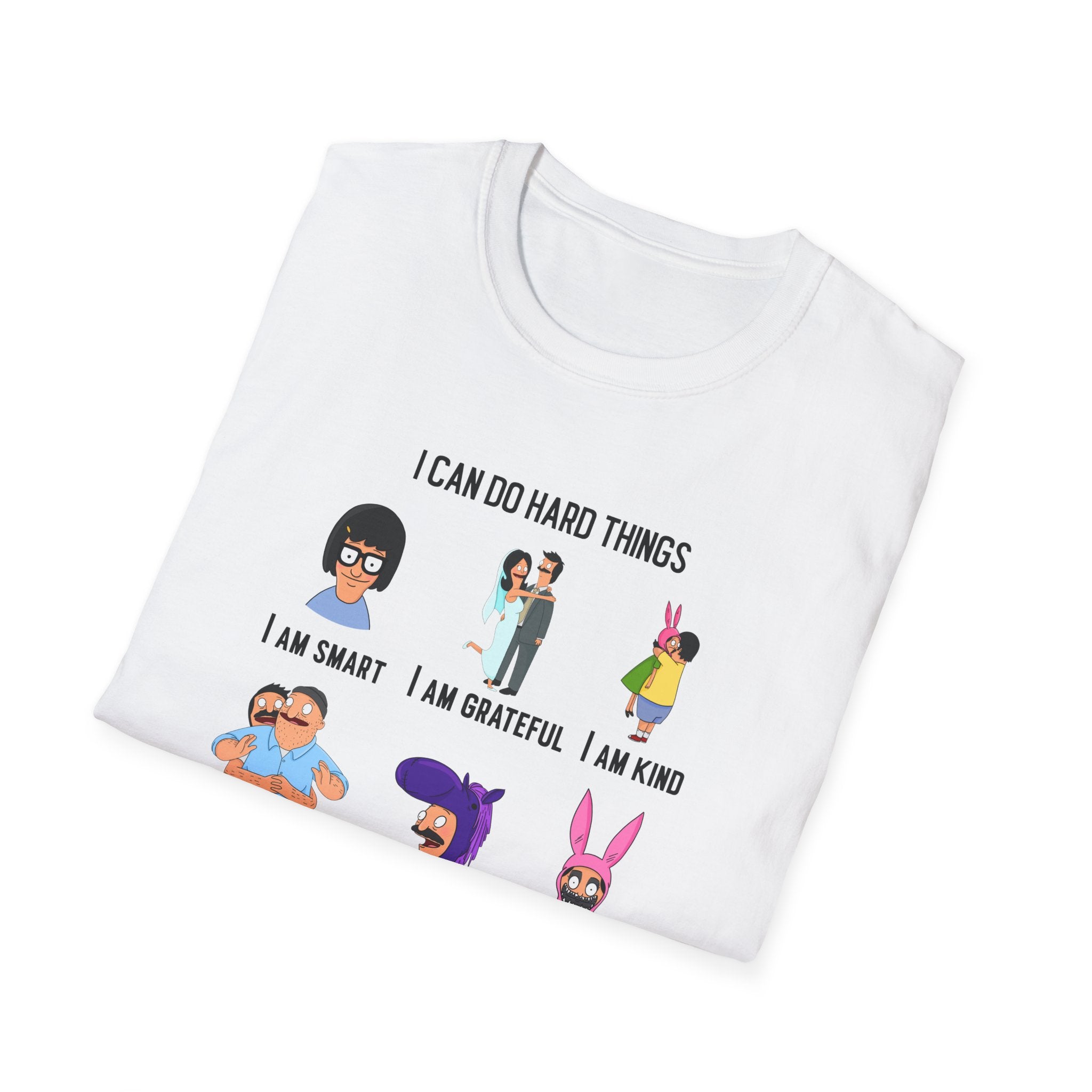 Bob's Burgers Inspired I Can Do Hard Things Unisex Softstyle T-Shirt