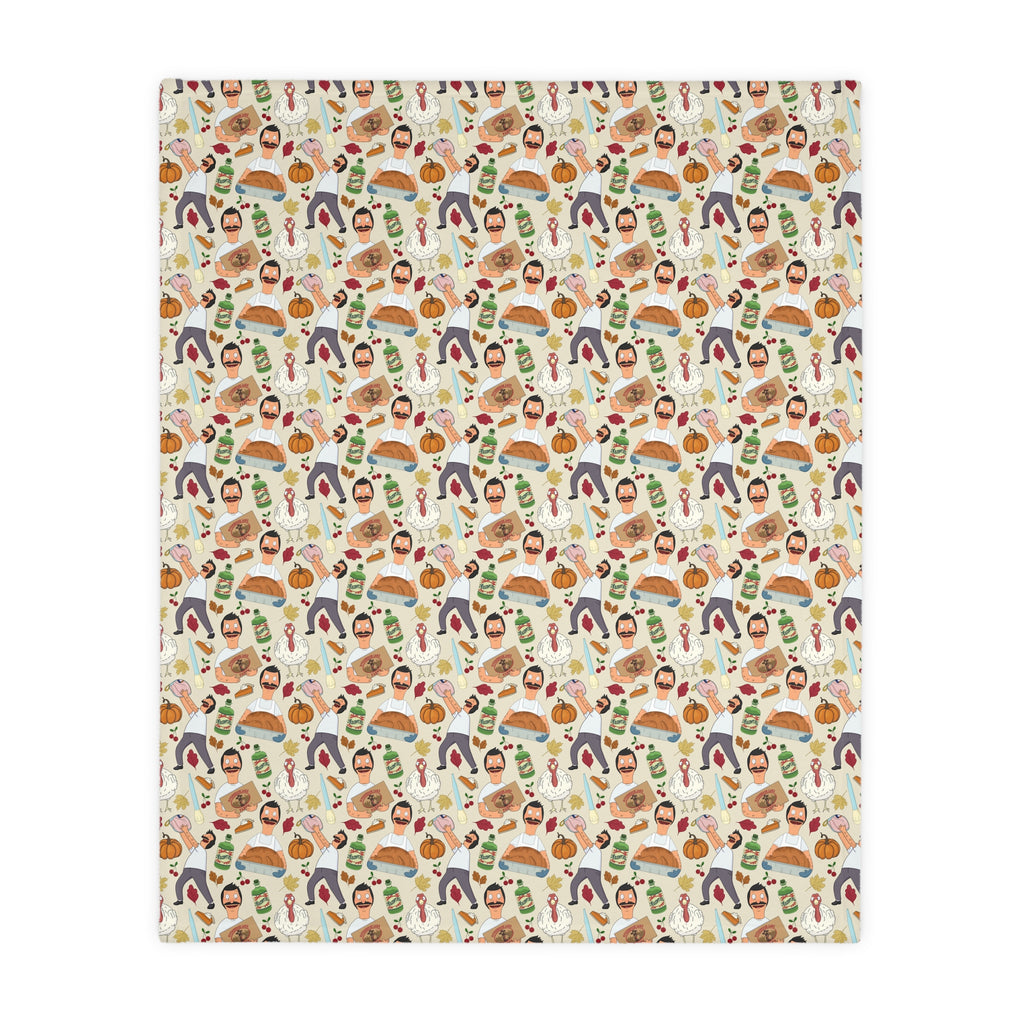 Original Thanksgiving Bob Velveteen Blanket (Double Side Print)