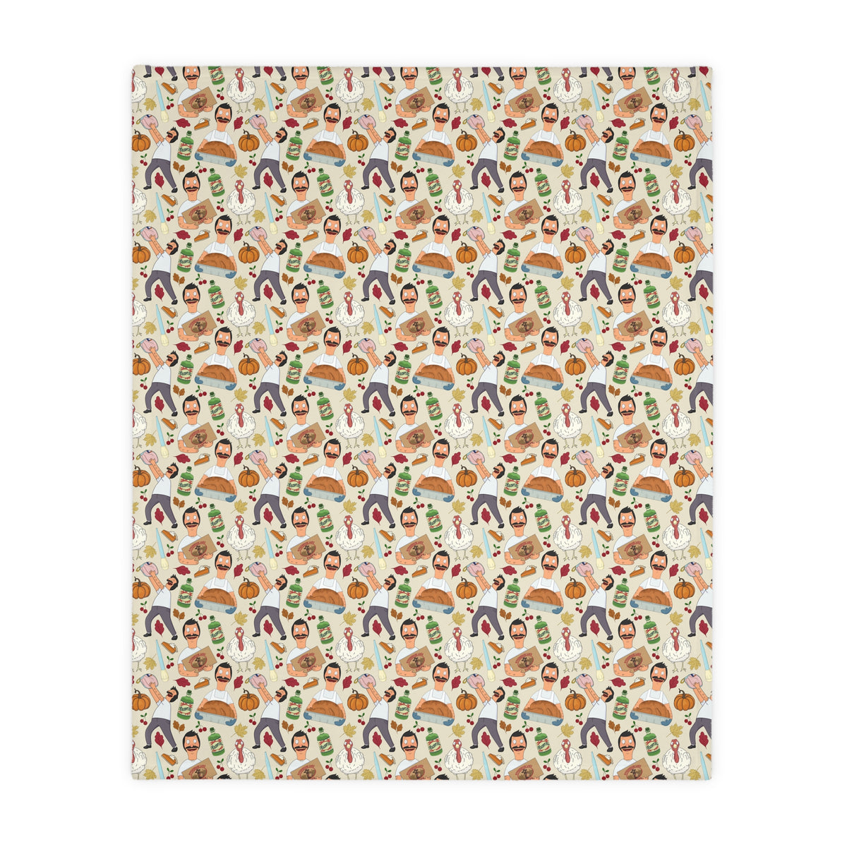 Original Thanksgiving Bob Velveteen Blanket (Double Side Print)