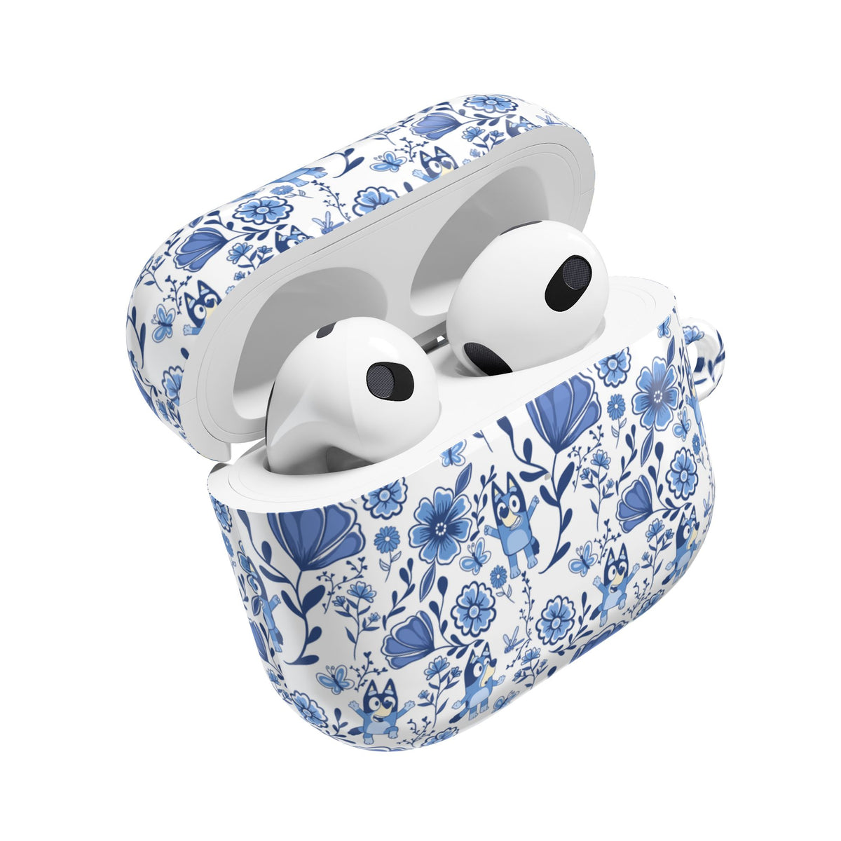 Blue Heeler Dog Charming Floral AirPod Case