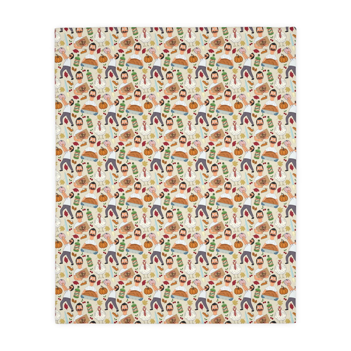 Original Thanksgiving Bob Velveteen Blanket (Double Side Print)