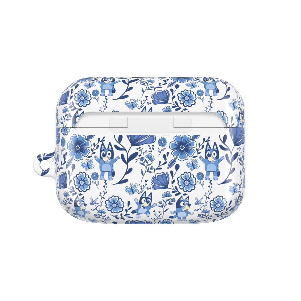 Blue Heeler Dog Charming Floral AirPod Case