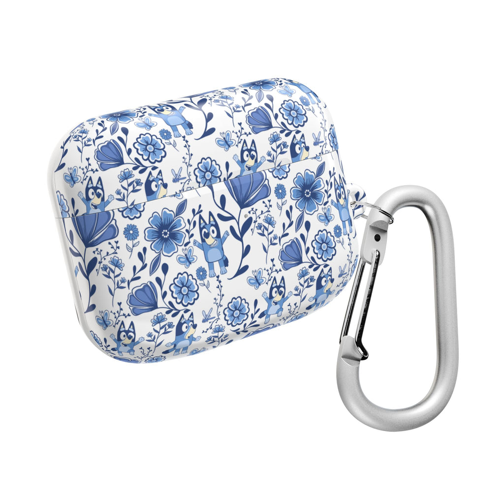 Blue Heeler Dog Charming Floral AirPod Case