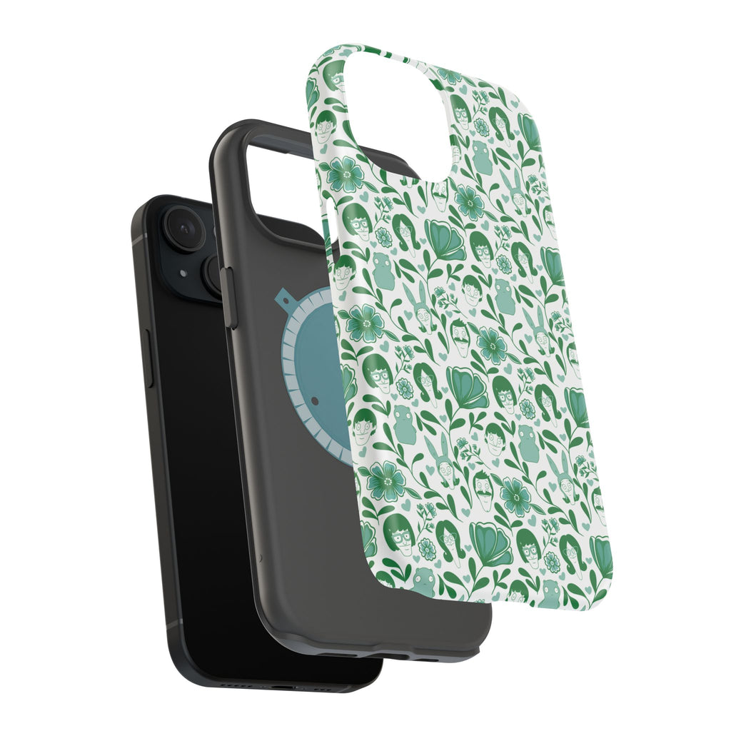 Belcher's Fine China iPhone Case V1 Green – Magnetic Impact-Resistant