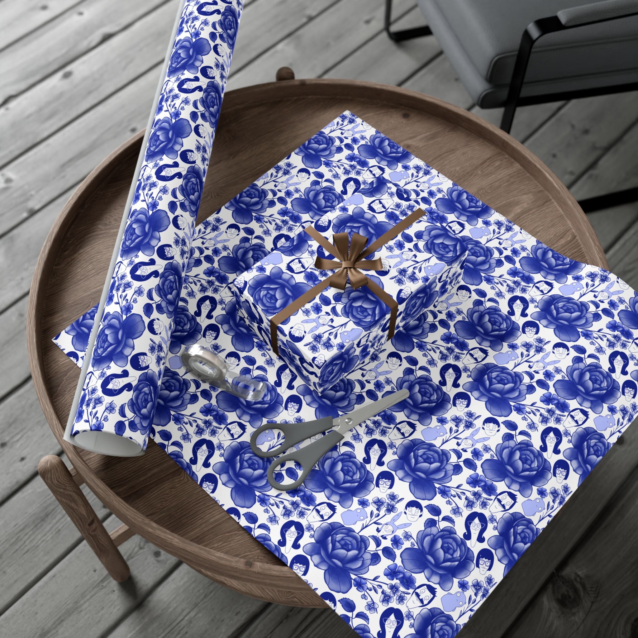 Belcher's Floral Fine China Wrapping Paper