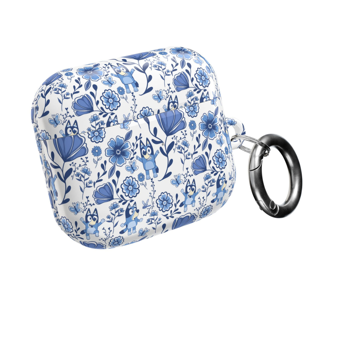 Blue Heeler Dog Charming Floral AirPod Case
