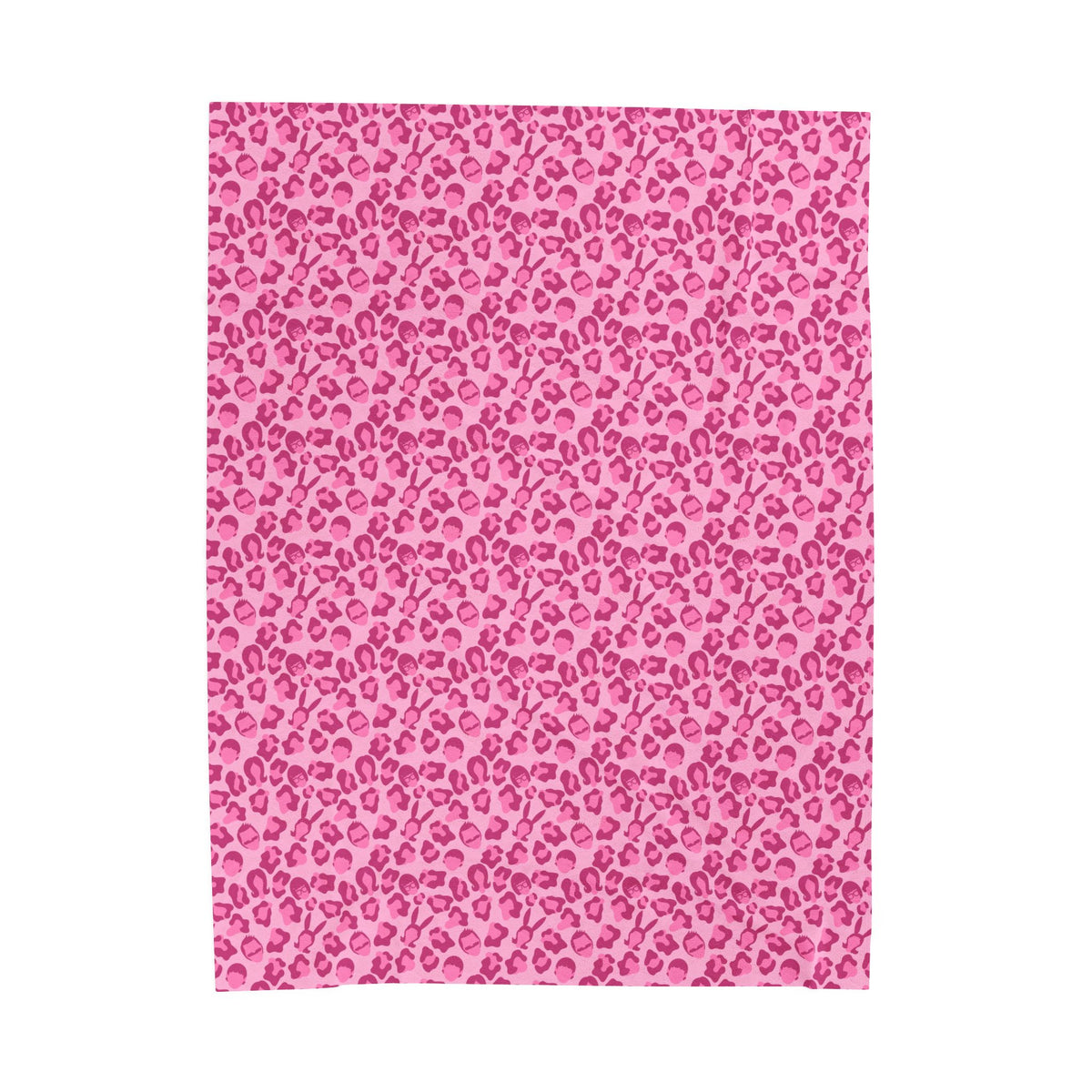 Copy of Leopard Print Belchers Plush Blanket