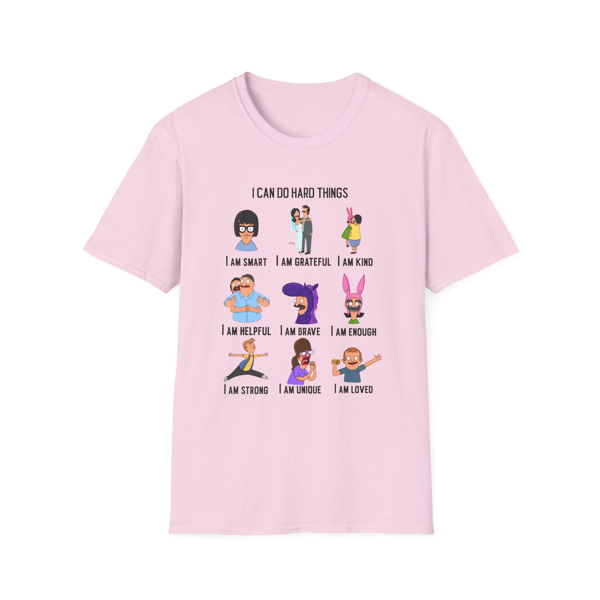 Bob's Burgers Inspired I Can Do Hard Things Unisex Softstyle T-Shirt