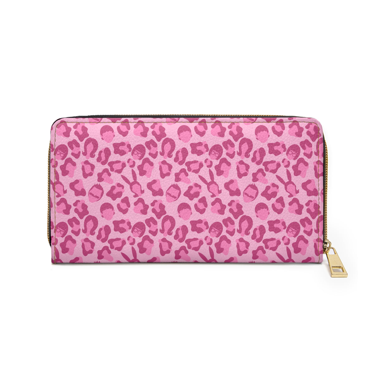 Belchers Pink Leopard Print Zipper Wallet