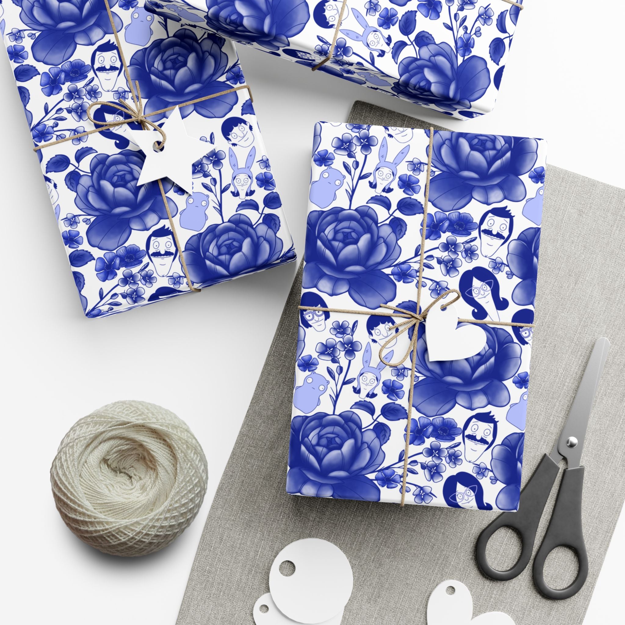 Belcher's Floral Fine China Wrapping Paper