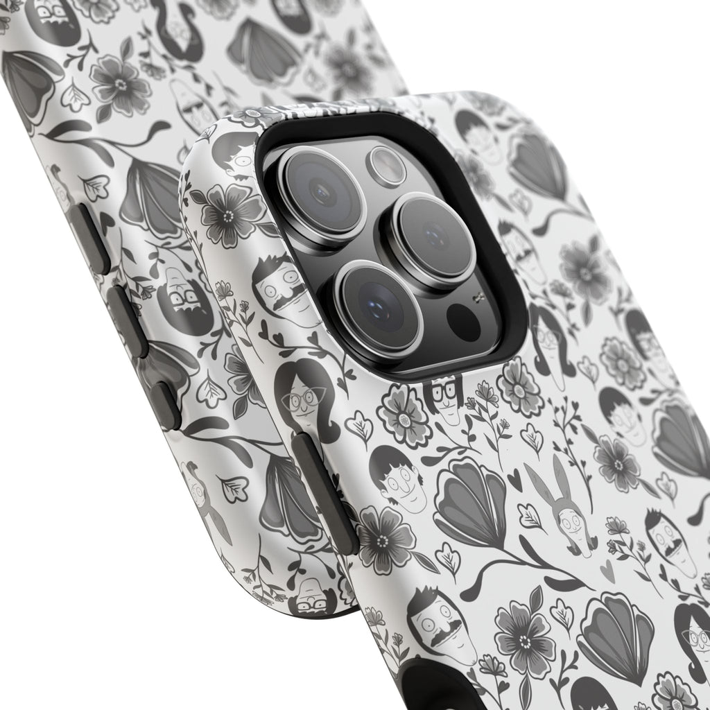 Belcher's Fine China iPhone Case V1 Monochrome – Magnetic Impact-Resistant