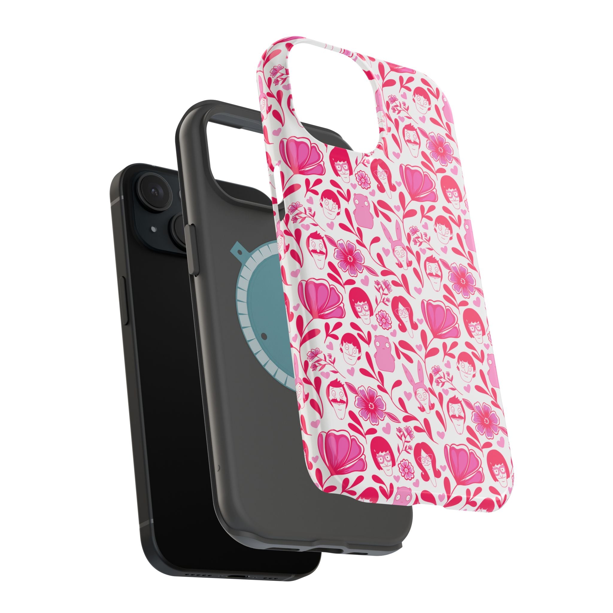 Belcher's Fine China iPhone Case V1 Pink – Magnetic Impact-Resistant