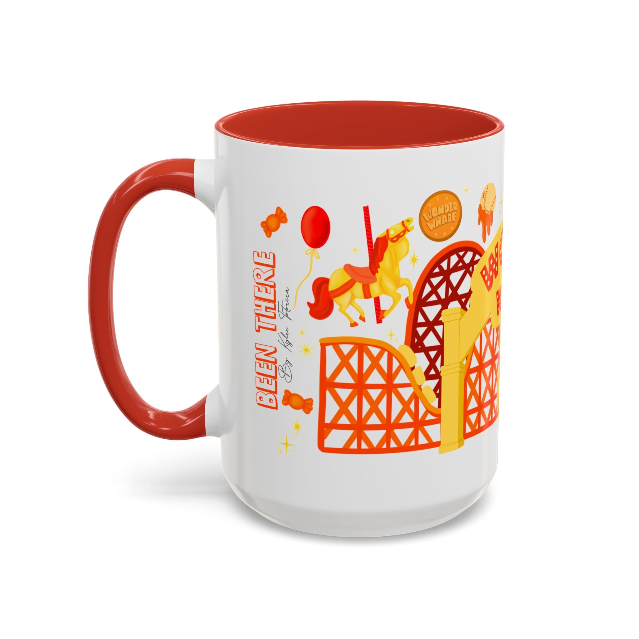 Wonder Wharf Accent Coffee Mug (11, 15oz) (RED VERSION)