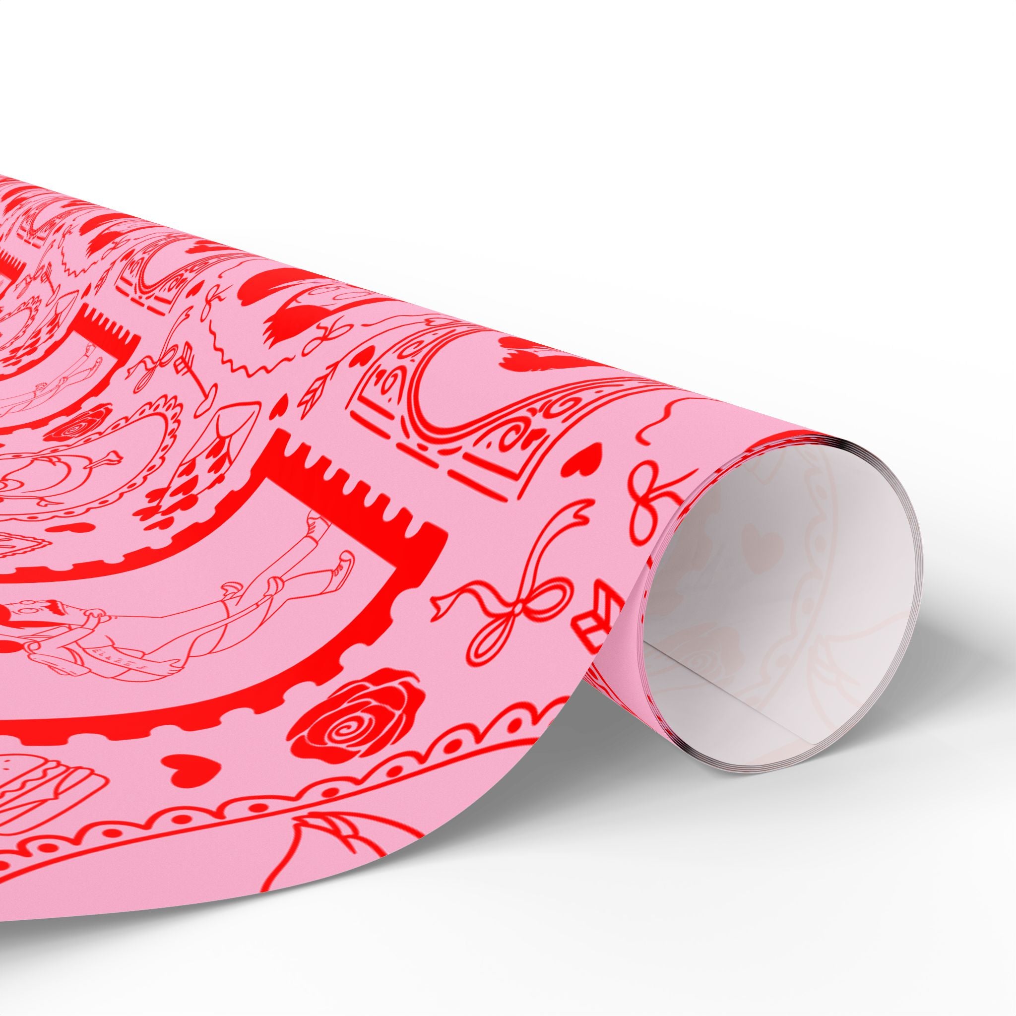 Belcher's Pink Valentine's Gift Wrap