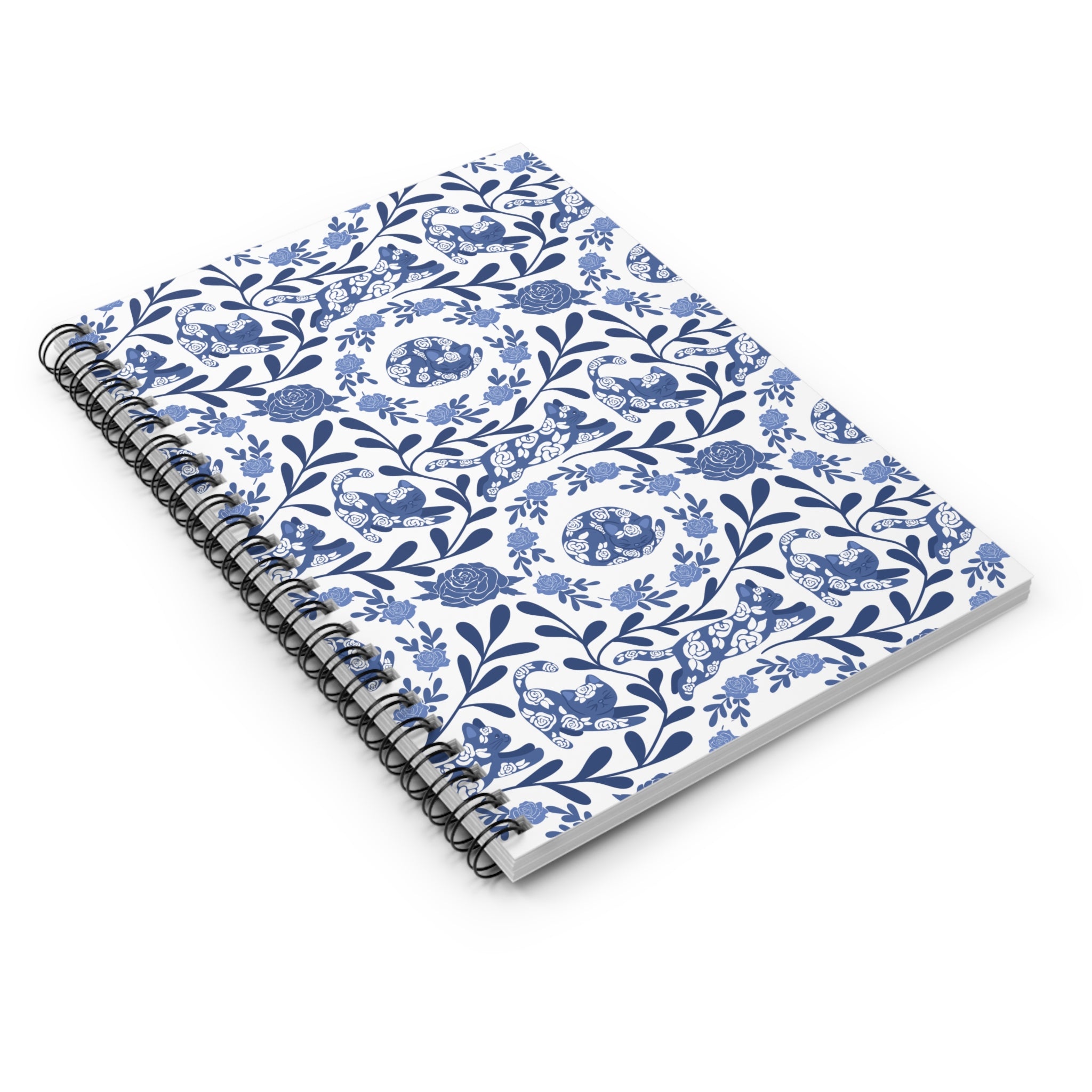 Kitty Fine China Ruled Spiral Notebook