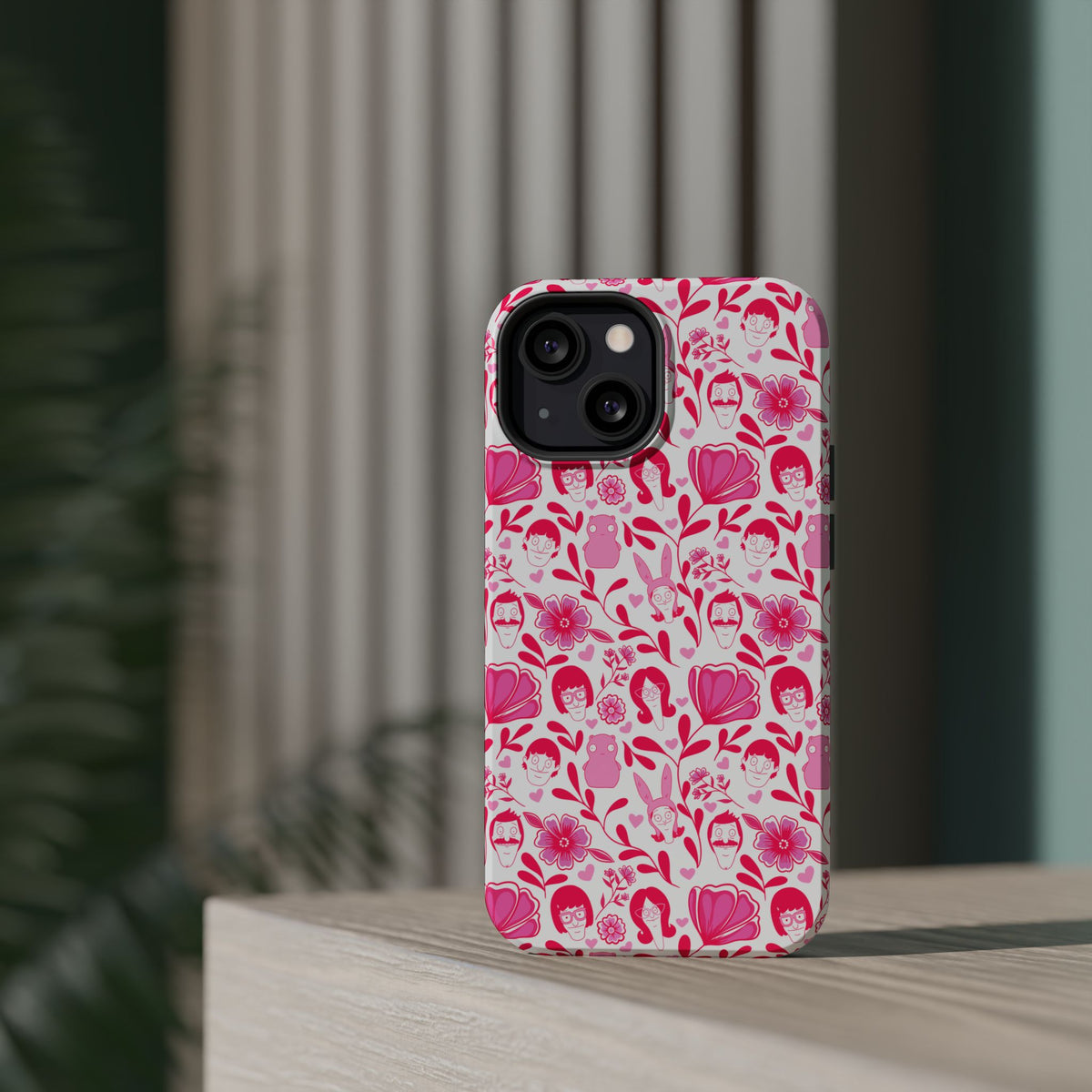 Belcher's Fine China iPhone Case V1 Pink – Magnetic Impact-Resistant