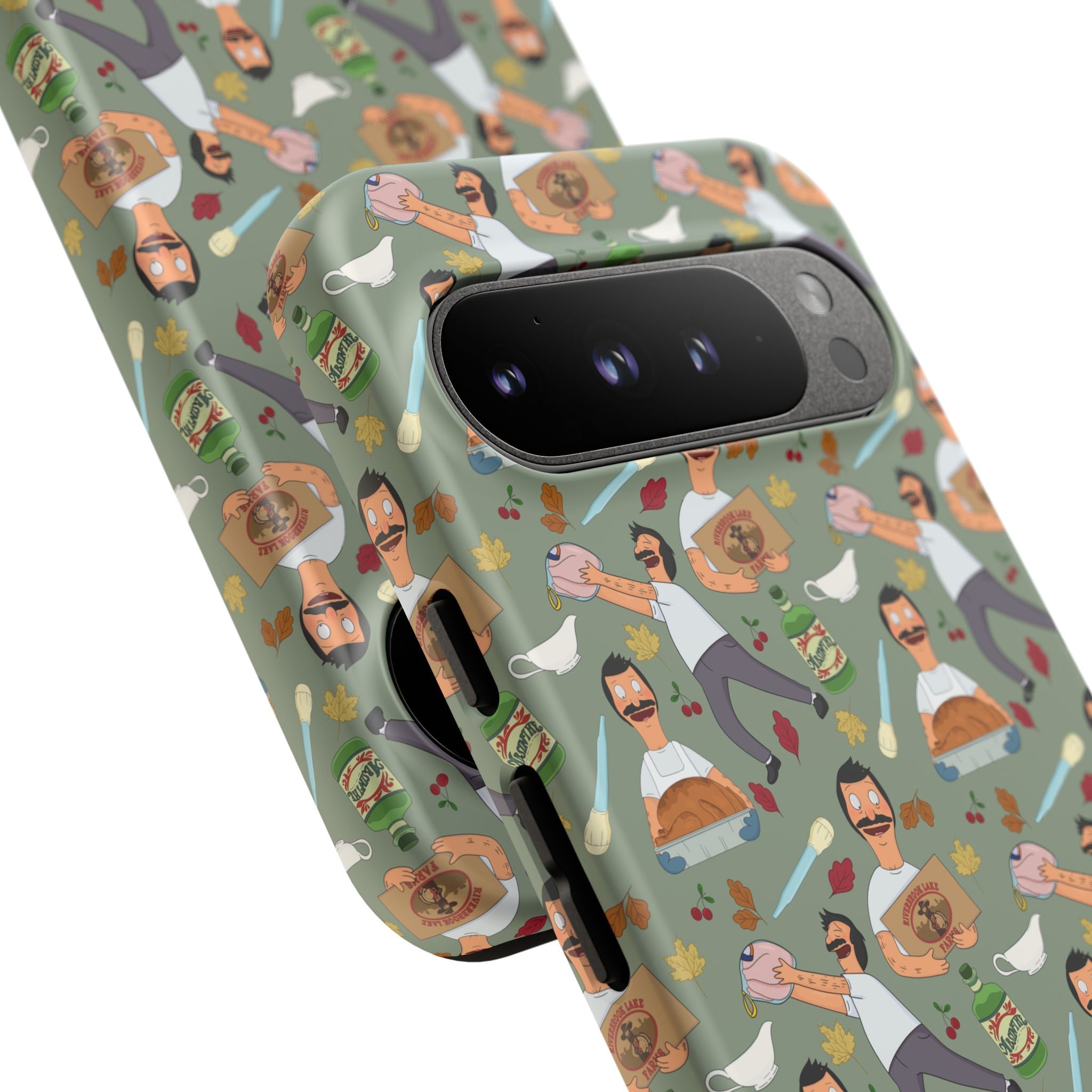 Bob's Burgers Inspired Thanksgiving Bob V1 Tough Case for iPhone, Samsung, and Google Phones