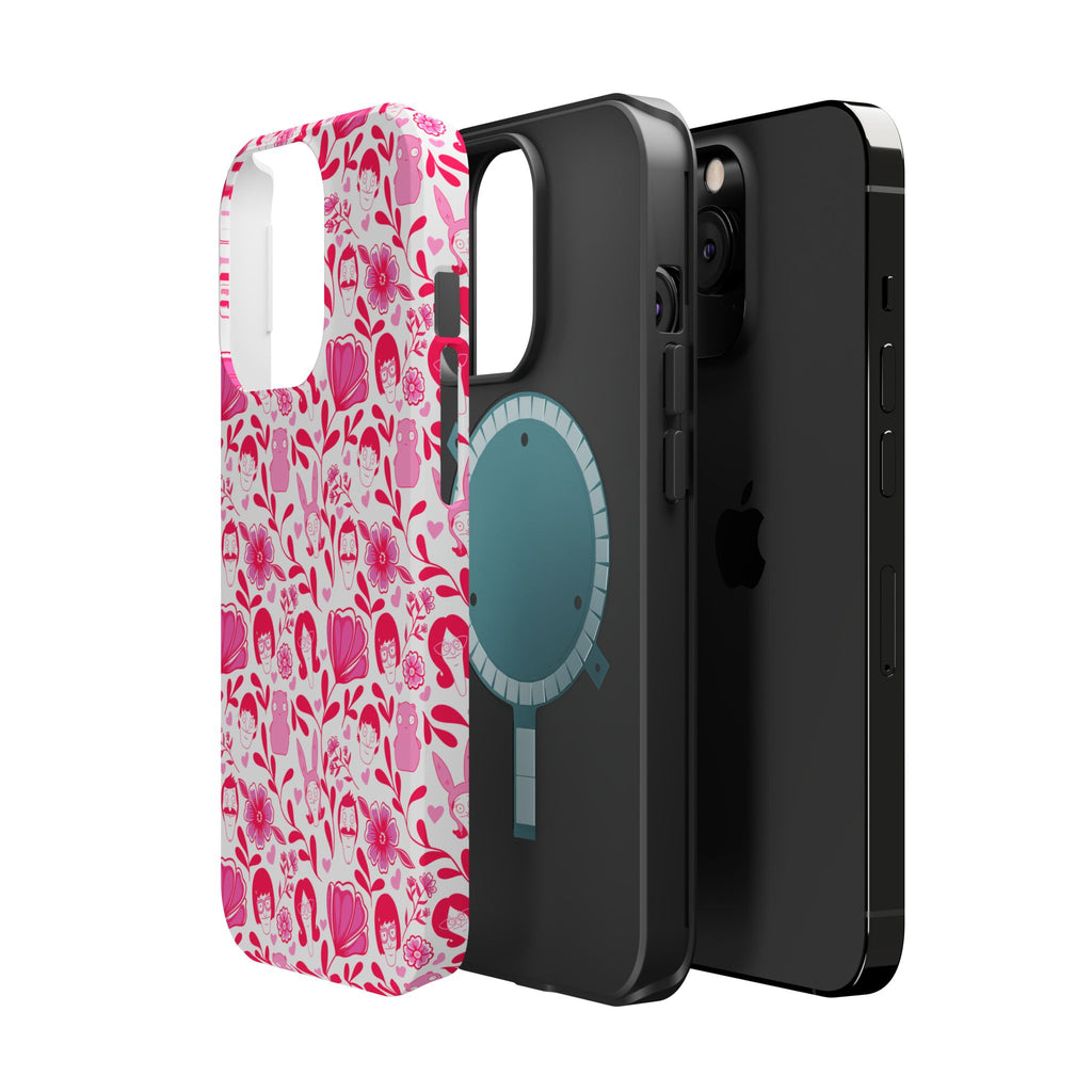 Belcher's Fine China iPhone Case V1 Pink – Magnetic Impact-Resistant