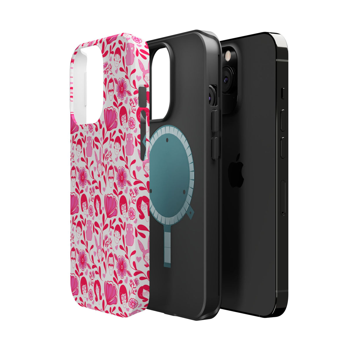 Belcher's Fine China iPhone Case V1 Pink – Magnetic Impact-Resistant