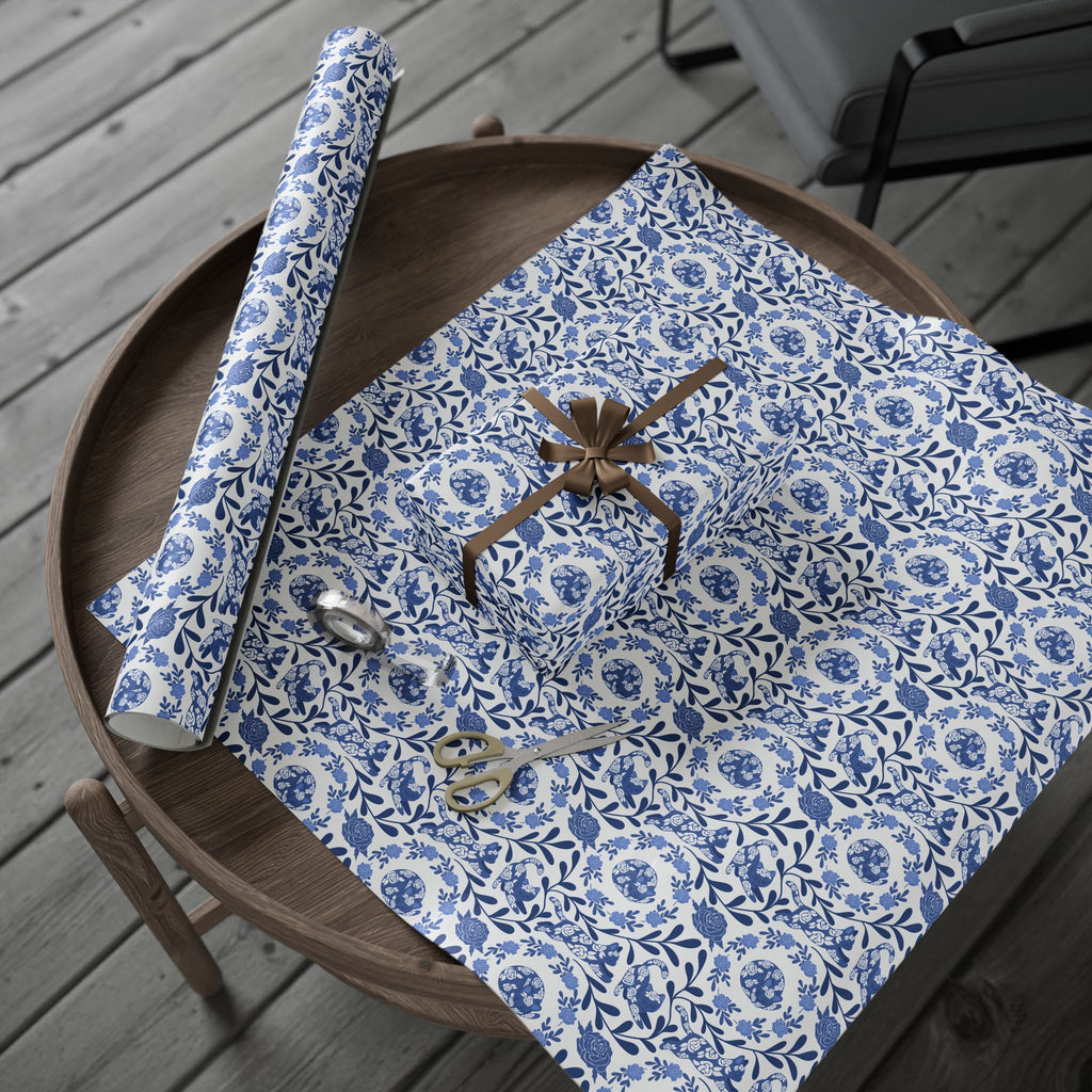 Floral Kitty Fine China Gift Wrap