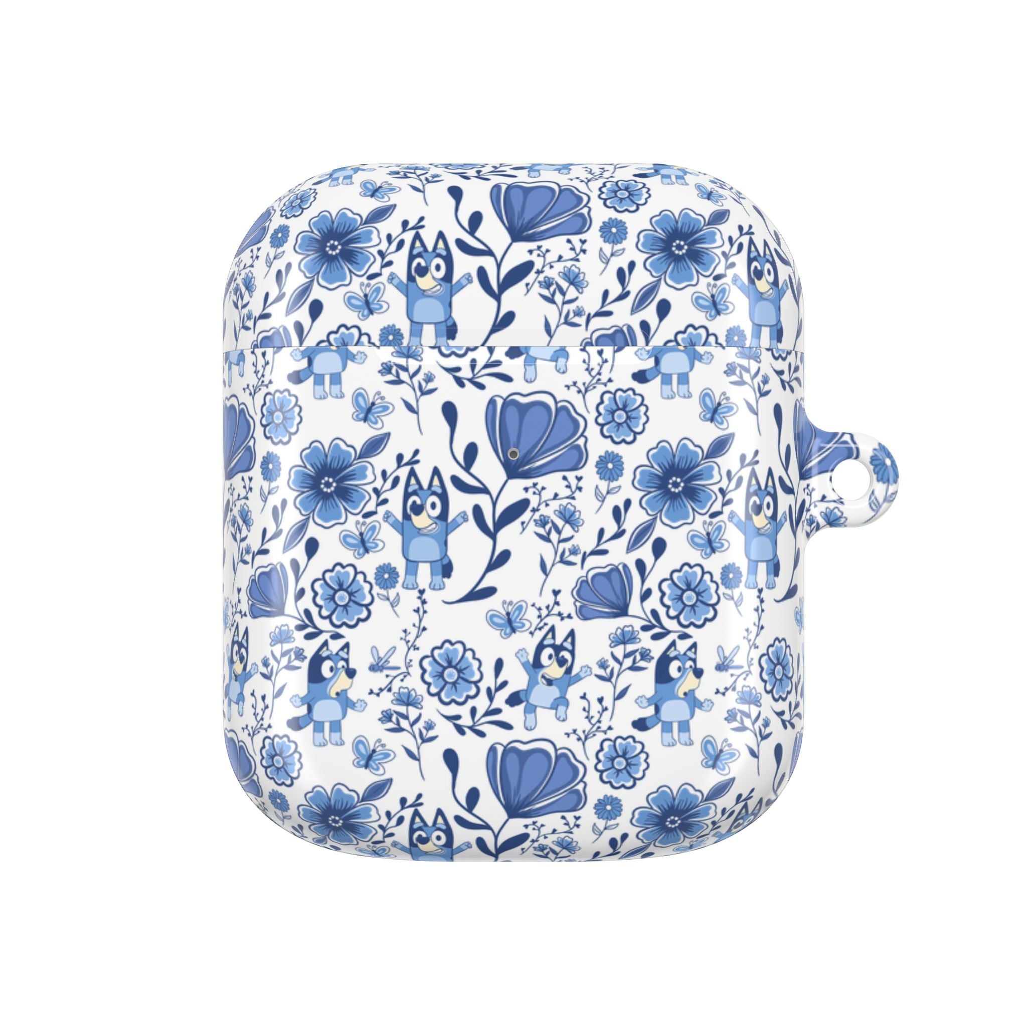 Blue Heeler Dog Charming Floral AirPod Case