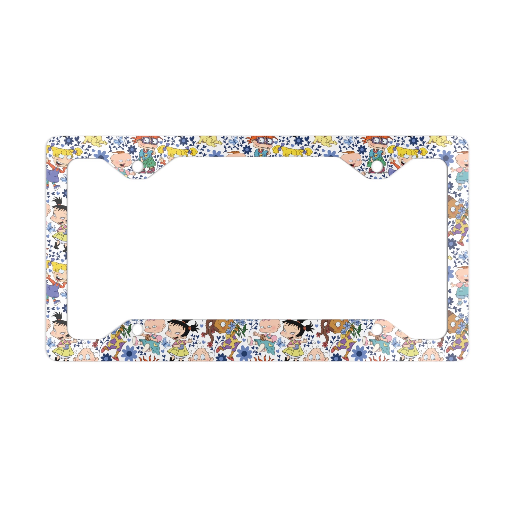 Rugrats Inspired Metal License Plate Frame