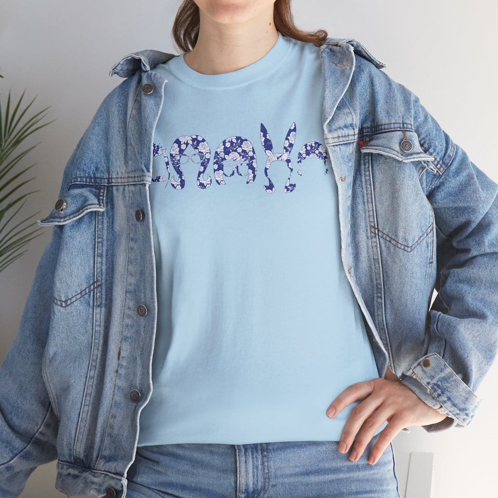 Belchers Blue Floral Script Tee — Unisex T-Shirt