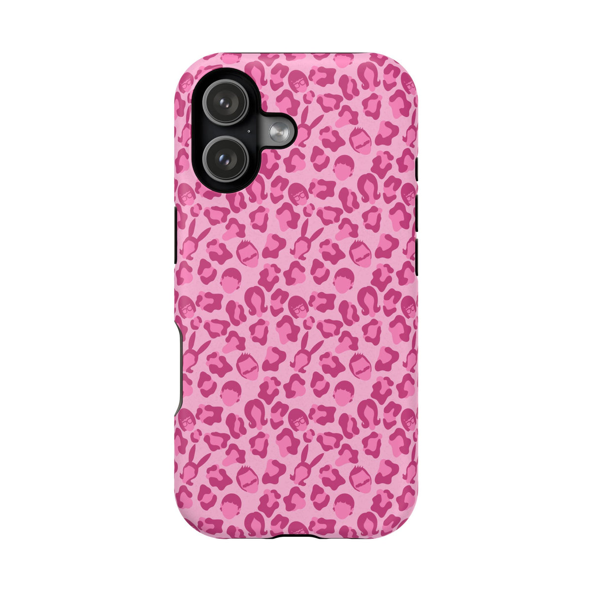 Pink Leopard Print Belchers Phone Case – Magnetic Impact-Resistant